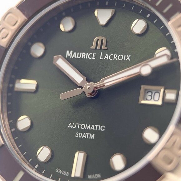 Maurice Lacroix Bronze Green Dial 43mm Automatic Movement Men’s Watch AI6058 - Picture 2 of 8